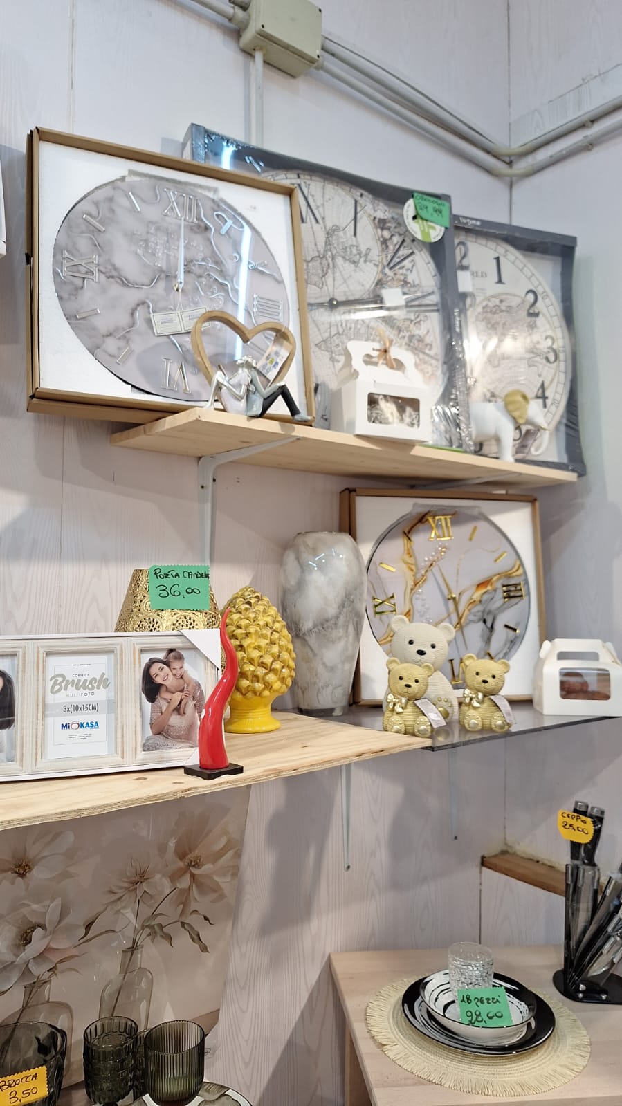 Orologi da parete, cornici e decorazioni